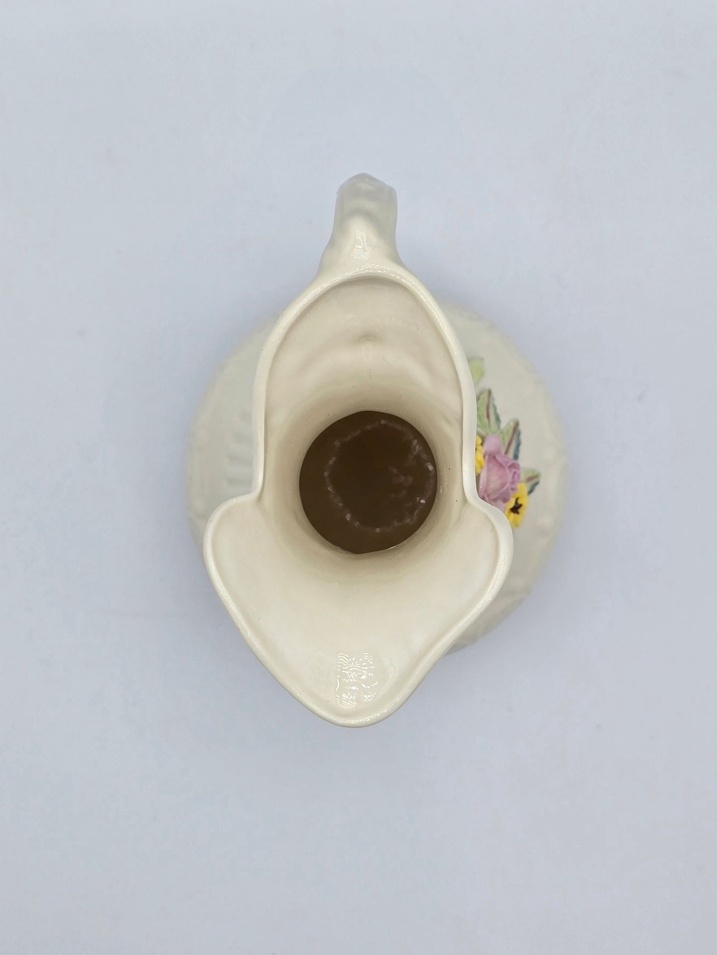 Vintage Belleek In Retrospect Aberdeen Floral Mantle Pitcher White Vase