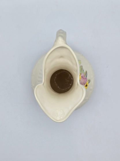 Vintage Belleek In Retrospect Aberdeen Floral Mantle Pitcher White Vase