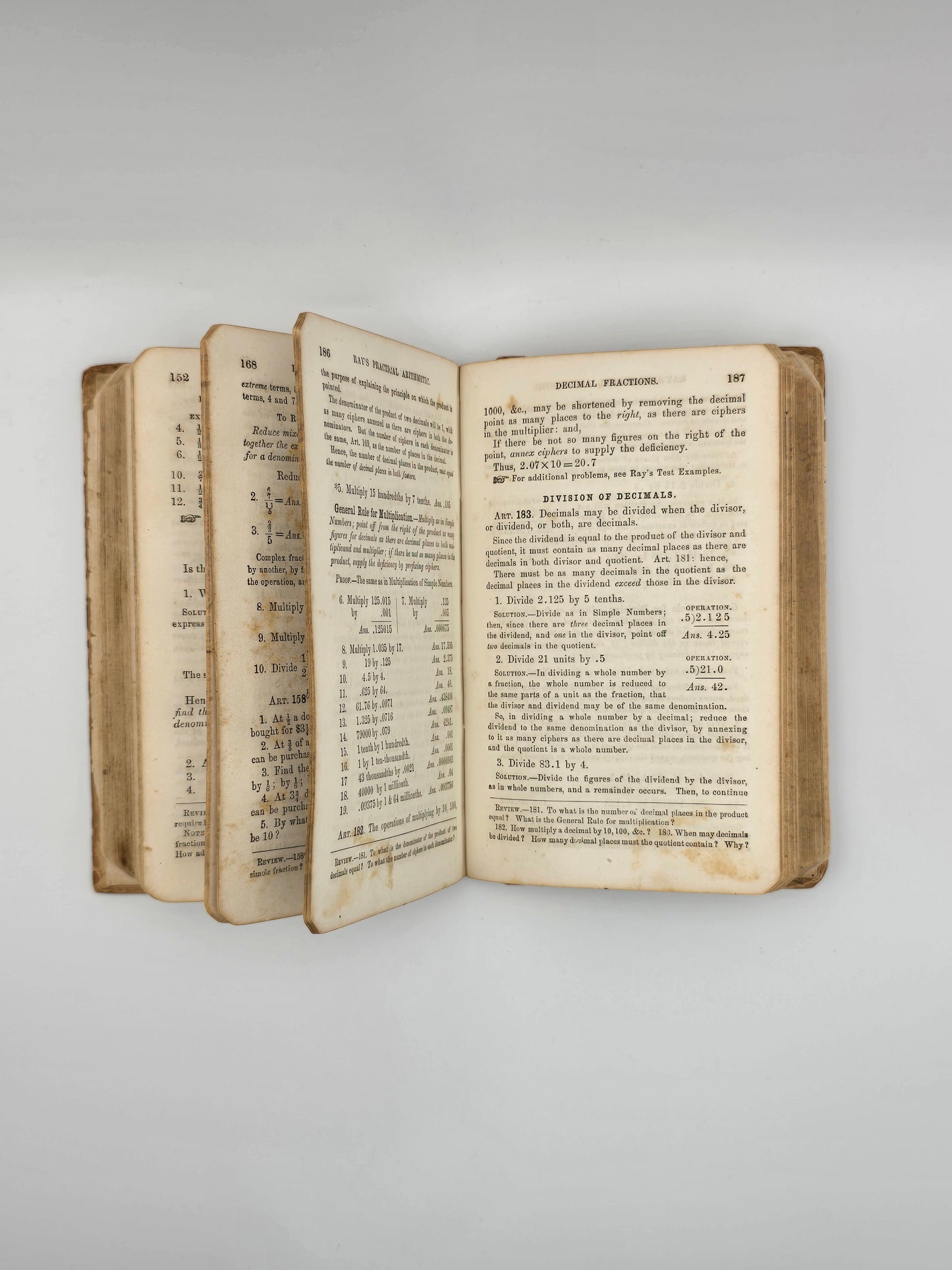 Antique School Book RAY'S Practical Arithmetic 1874 / 1000 Edition