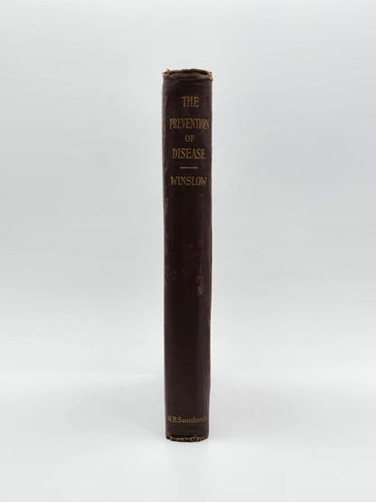 THE PREVENTION OF DISEASE A POPULAR TREATISE Antique Book, By K. Winslow.  W. B. SAUNDERS COMPANY. America 1916.