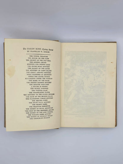 Hardy Boys Edition Of The Sinister Sign Post By Franklin W. Dixon. Vintage Hardcover Book. New York, 1936.