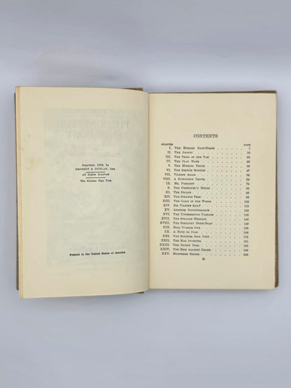 Hardy Boys Edition Of The Sinister Sign Post By Franklin W. Dixon. Vintage Hardcover Book. New York, 1936.