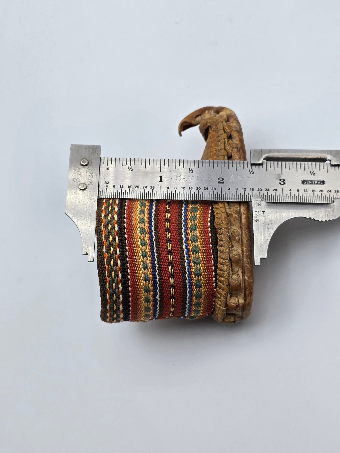 Vintage Mini Miniature Leather Opanak Peasant Shoe. Boot Moroccan Serbian Folk Art