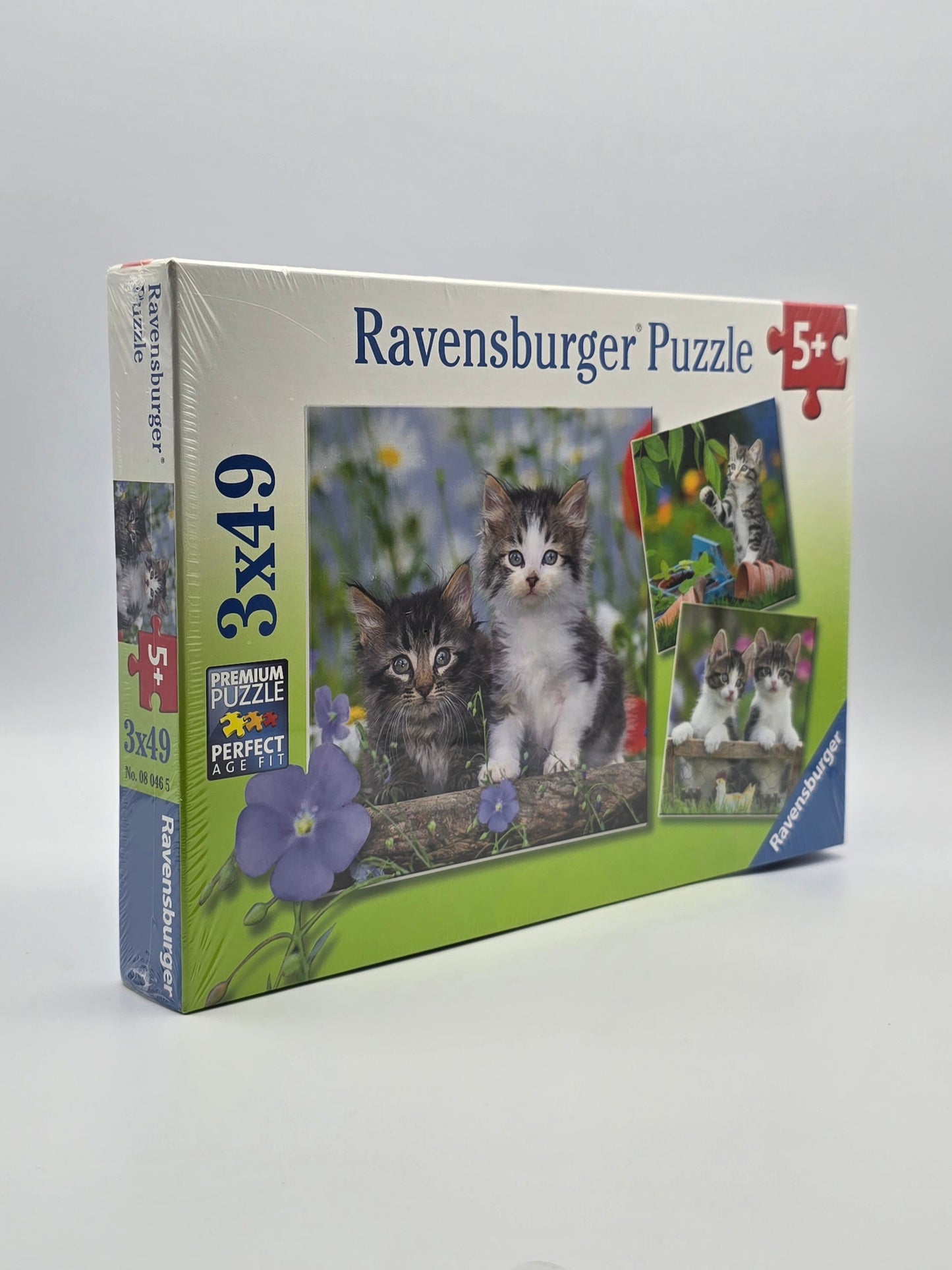 Ravensburger 3×49 Kitten Premium Puzzle # 08 0465 Made In Czech.