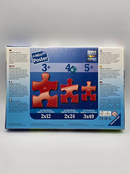 Ravensburger 3×49 Kitten Premium Puzzle # 08 0465 Made In Czech.