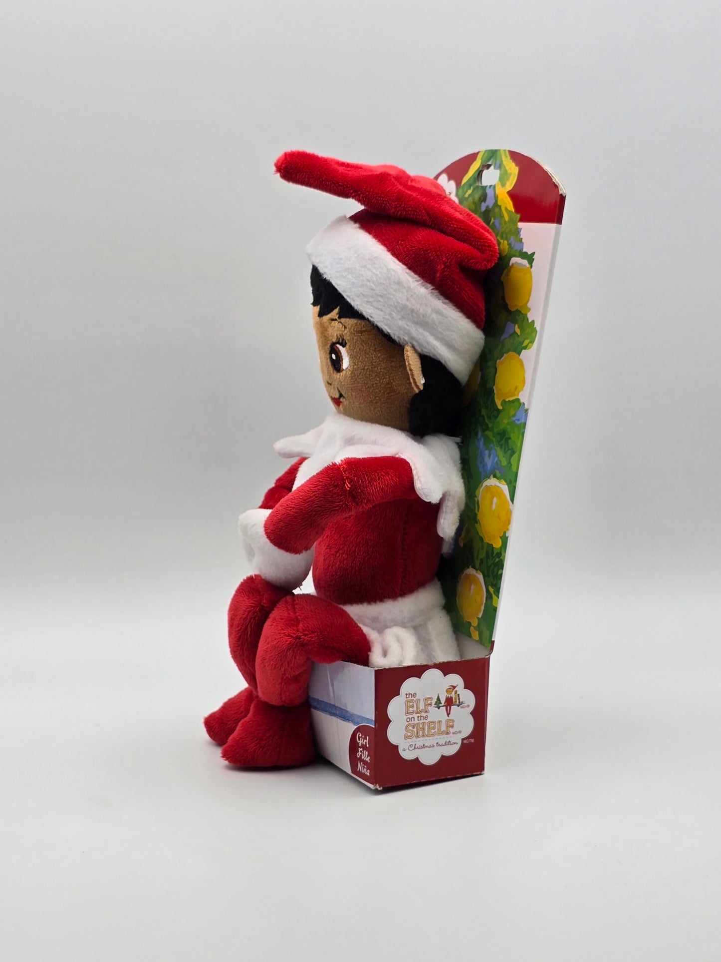 The Elf On The Shelf Girl Plushee Pals Dark Skin Brown Eyes NINA.