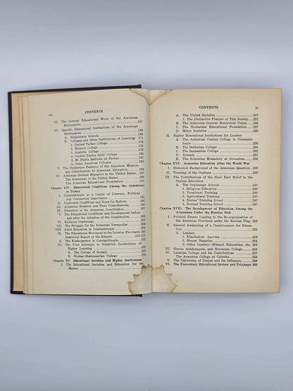 History Of Education In Armenia By Kevork A. Sarafian PH.D |Printed In USA 1930.
