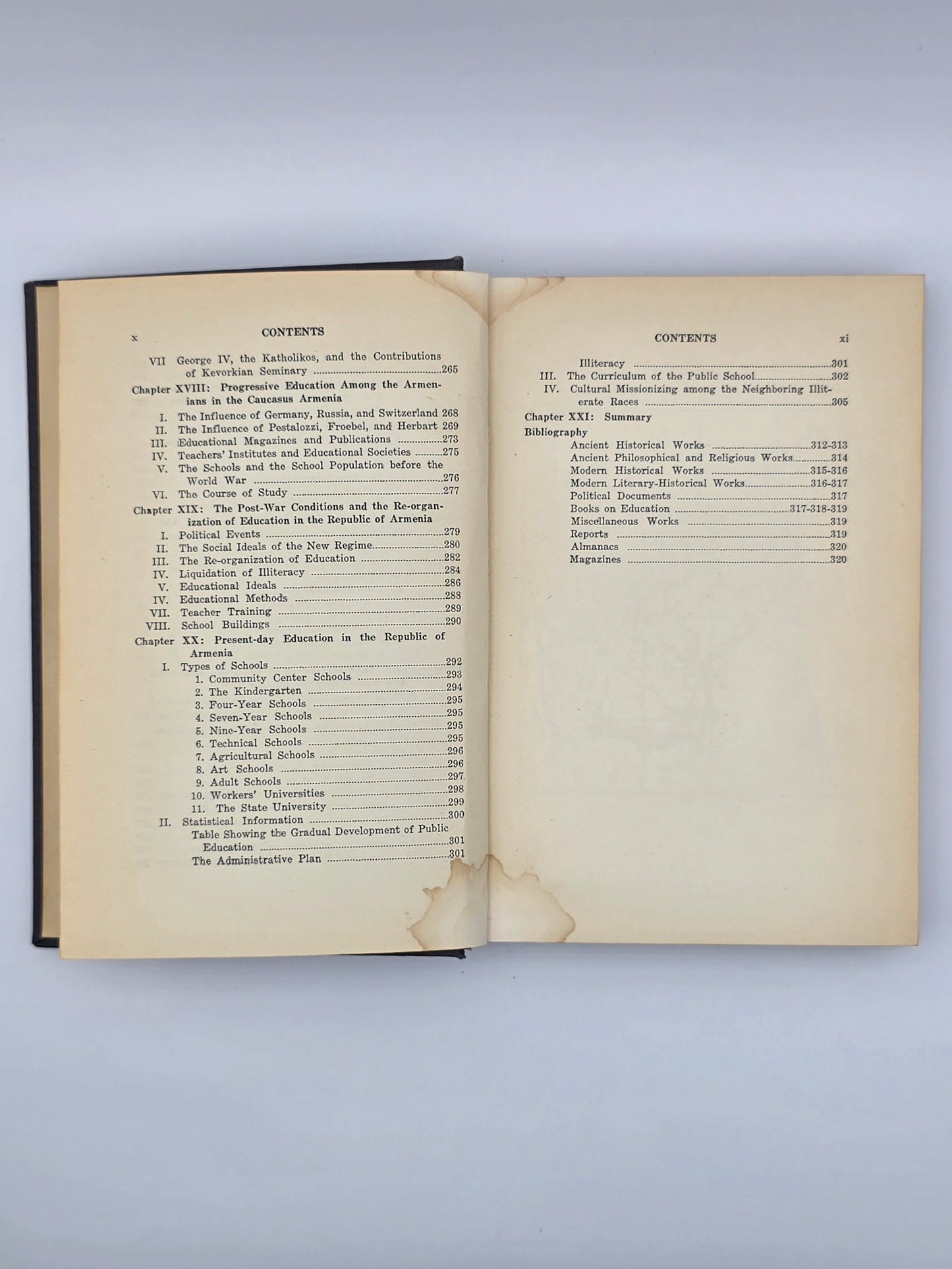 History Of Education In Armenia By Kevork A. Sarafian PH.D |Printed In USA 1930.