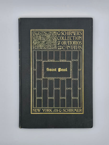Saint Paul An Oratorio | G. Schirmer's Editions | Music by Felix Mendelssohn.