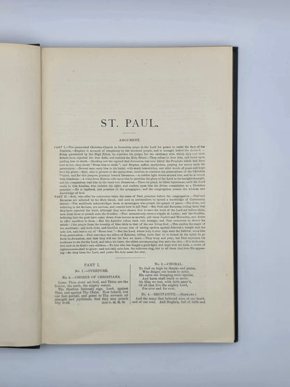 Saint Paul An Oratorio | G. Schirmer's Editions | Music by Felix Mendelssohn.