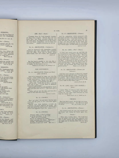 Saint Paul An Oratorio | G. Schirmer's Editions | Music by Felix Mendelssohn.