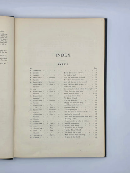 Saint Paul An Oratorio | G. Schirmer's Editions | Music by Felix Mendelssohn.