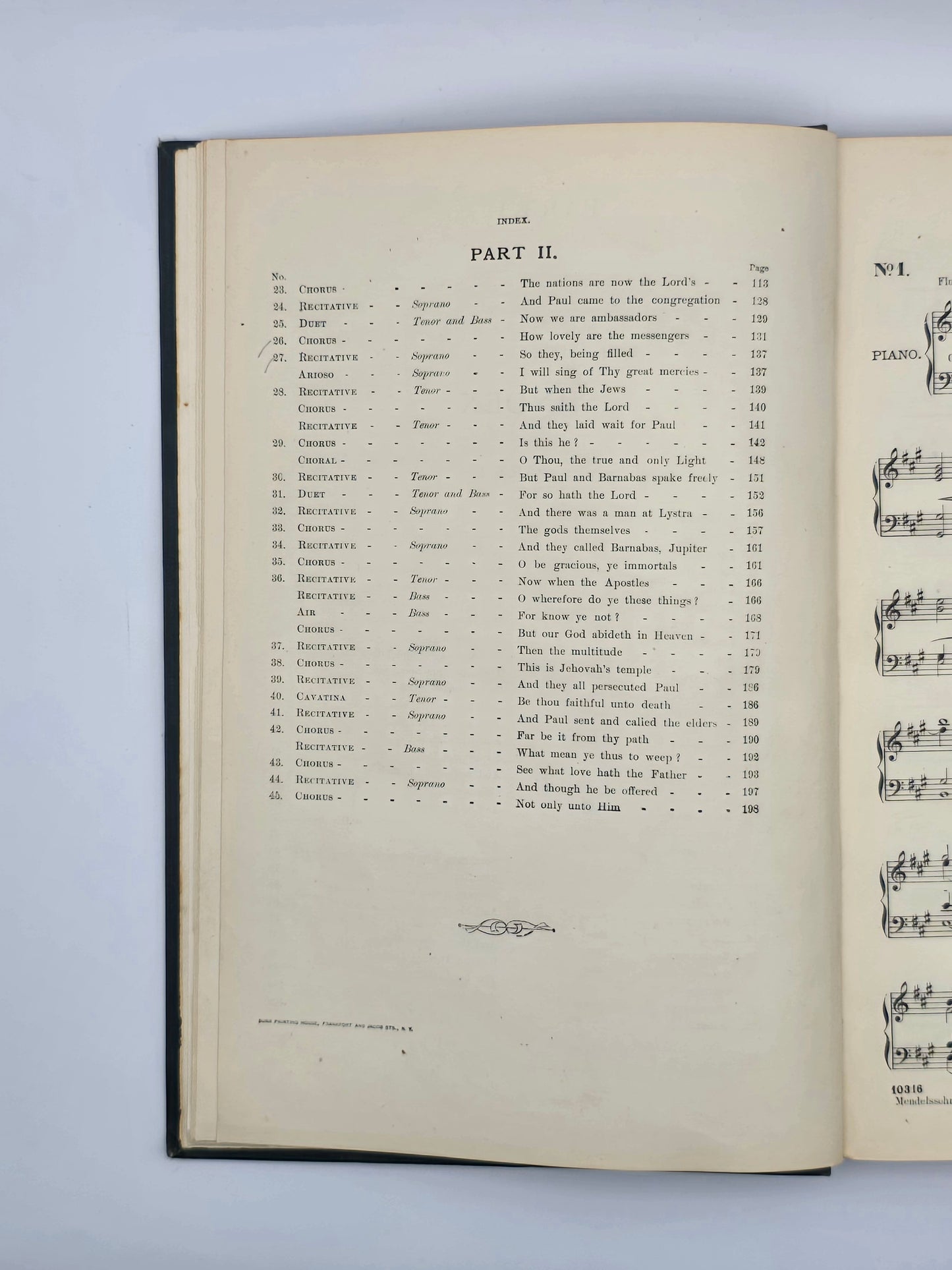 Saint Paul An Oratorio | G. Schirmer's Editions | Music by Felix Mendelssohn.