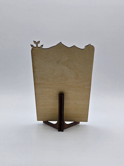 Laser-Engraved Armenian Lord’s Prayer Plaque – Wooden Wall or Table Display