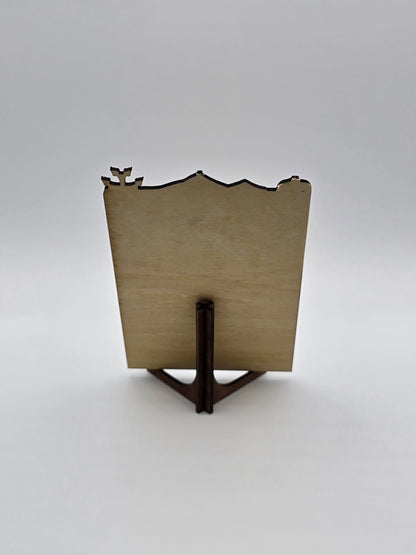 Laser-Engraved Armenian Lord’s Prayer Plaque – Wooden Wall or Table Display