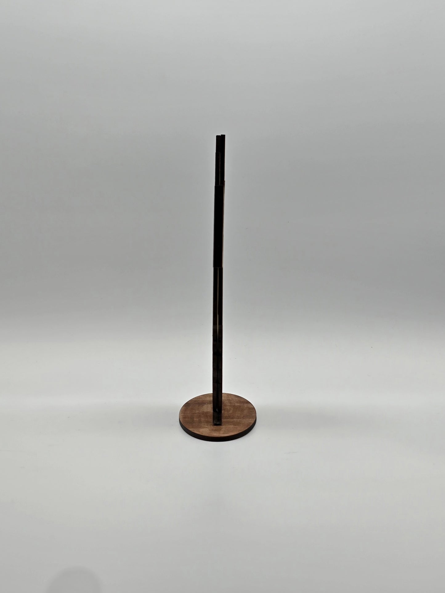 Handcrafted Armenian Wooden Khachkar Cross – Intricate Laser-Engraved Design