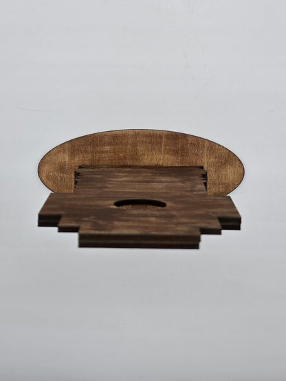 Handcrafted Armenian Wooden Khachkar Cross – Intricate Laser-Engraved Design