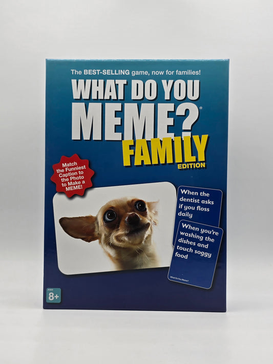 What Do You Meme? Family Edition ON THE GO Family Board Game.