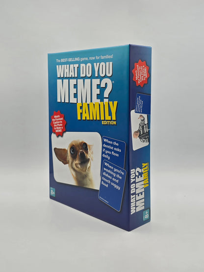 What Do You Meme? Family Edition ON THE GO Family Board Game.