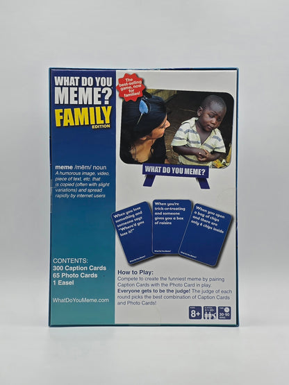 What Do You Meme? Family Edition ON THE GO Family Board Game.
