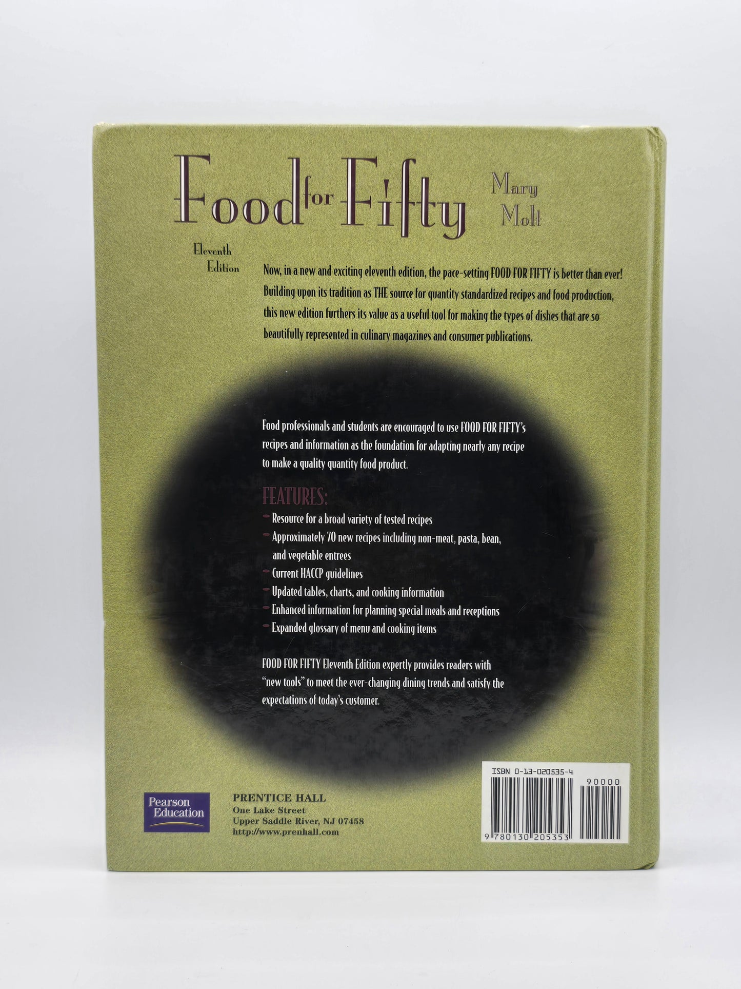 Food for Fifty by Mary K. Molt. Eleventh Edition, Vintage Hardcover Book.