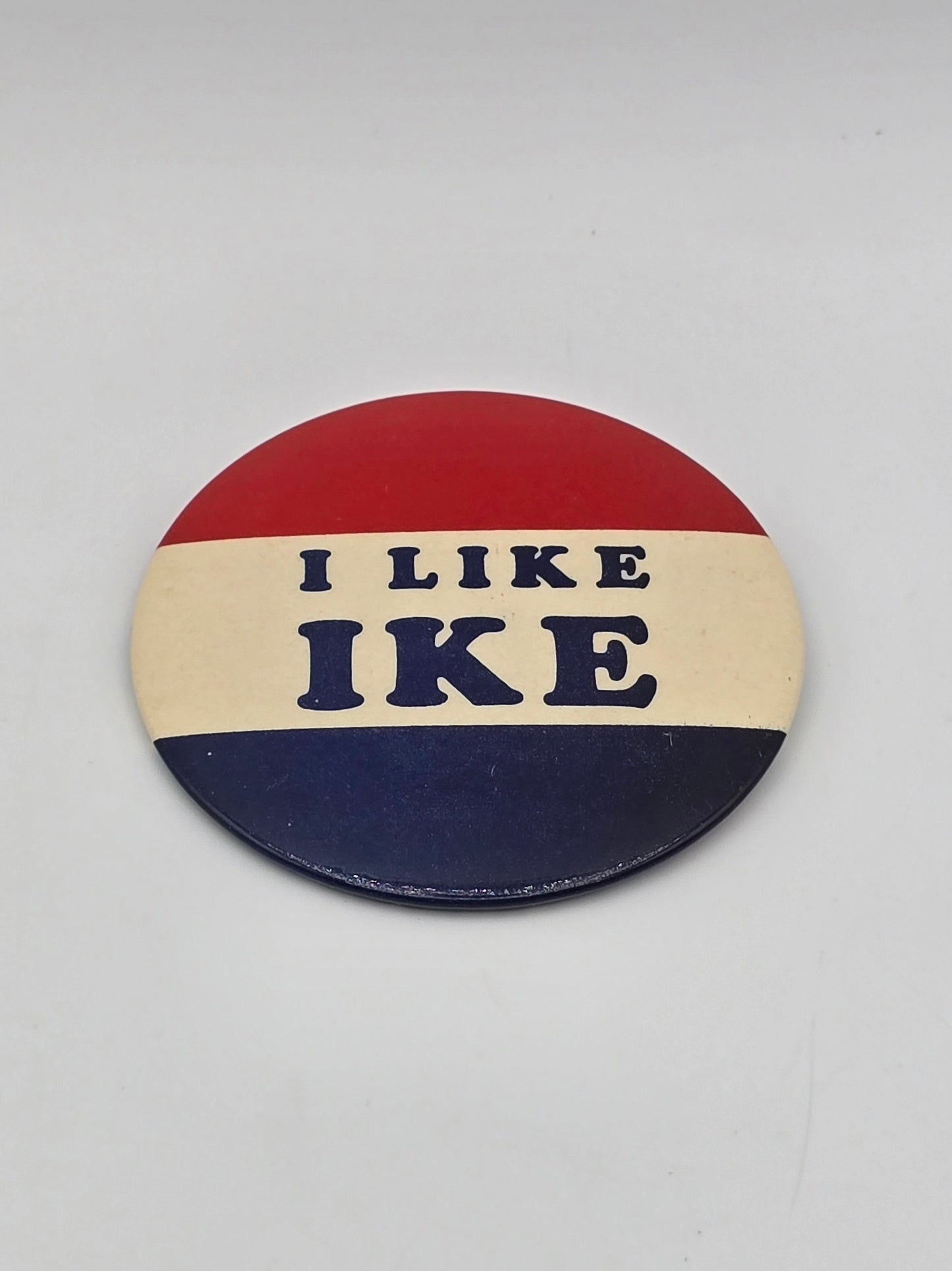 1952 Dwight Eisenhower "I LIKE IKE" Campaign Pin 3" Pinback Button President