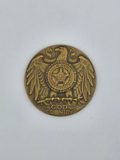 American Legion School Award Undated Bronze Medal