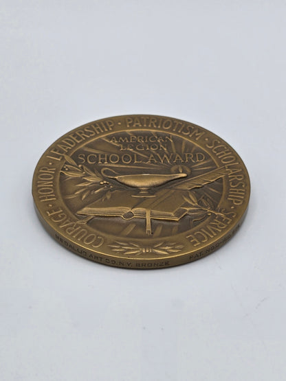 American Legion School Award Undated Bronze Medal