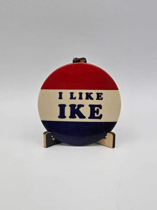 1952 Dwight Eisenhower "I LIKE IKE" Campaign Pin 3" Pinback Button President