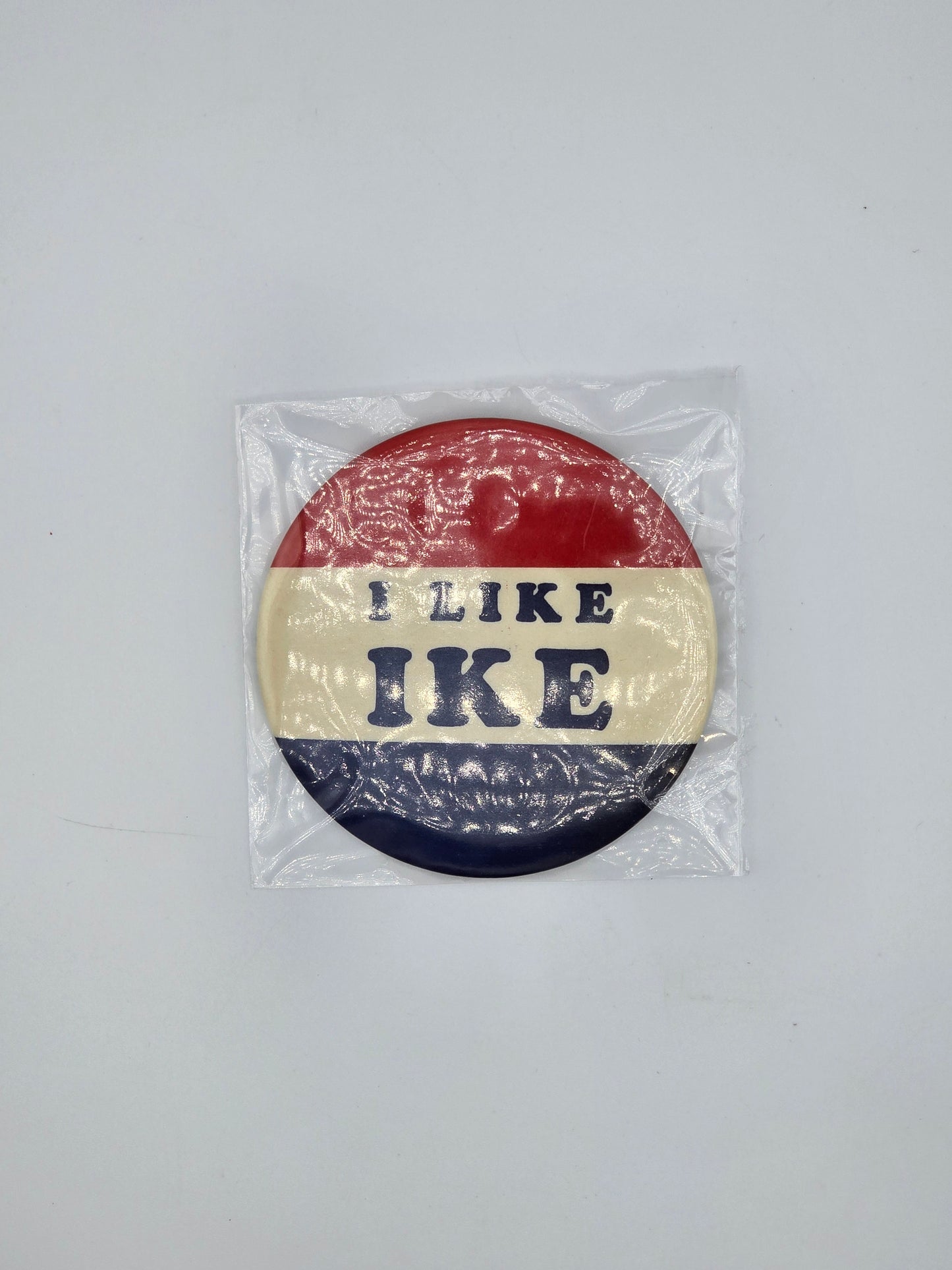 1952 Dwight Eisenhower "I LIKE IKE" Campaign Pin 3" Pinback Button President