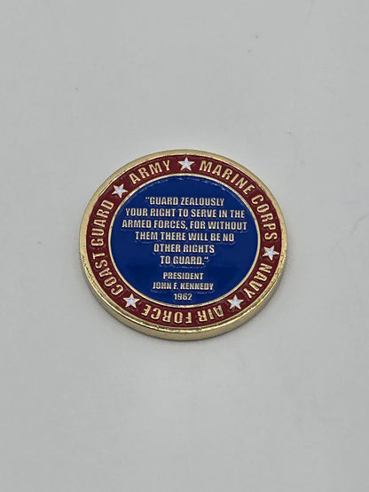 Coin is a commemorative related to the 100TH Central Valley Veteran Day Parade