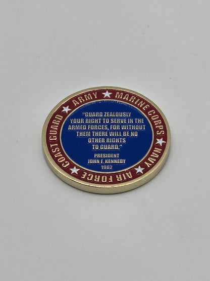 Coin is a commemorative related to the 100TH Central Valley Veteran Day Parade