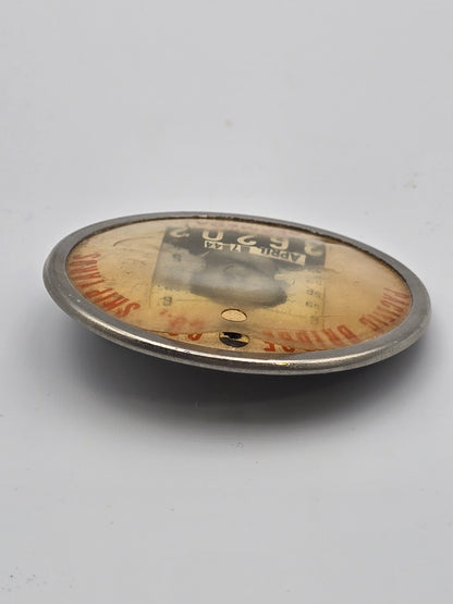 Vintage Pin Badge N.36202 From Pacific Bridge Co., Shipyards in Alameda California USA 1944