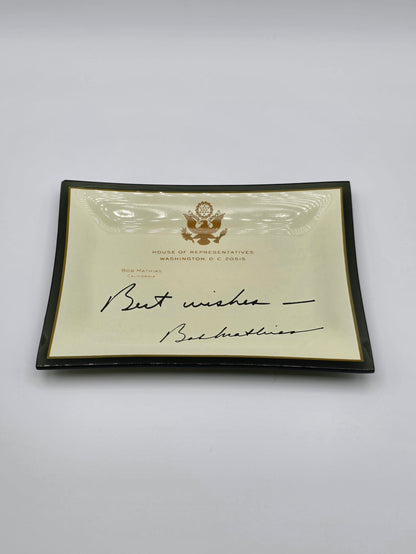 Vintage Plate US House of Representatives Bob Mathias From California 1967-1975 Campaign