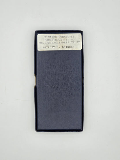 1988 Republican National Convention New Orleans Finance Committee Badge Shirley H. Brinker