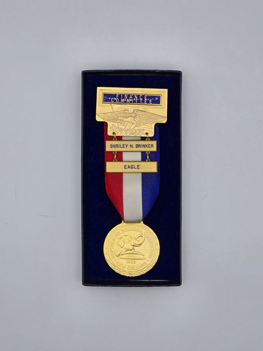 1988 Republican National Convention New Orleans Finance Committee Badge Shirley H. Brinker