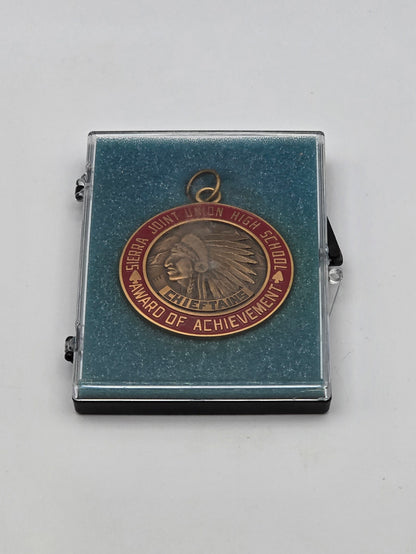 Vintage Medal an Award of Achievement from Sierra Joint Union High School CA