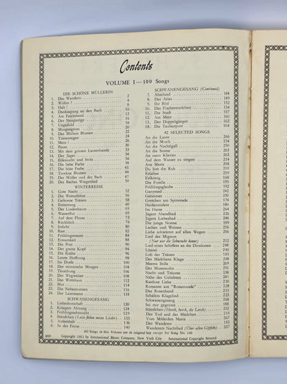 SCHUBERT 200 Songs For Voice & Piano By Sergius Kagen Sheet Music Book Vol.1