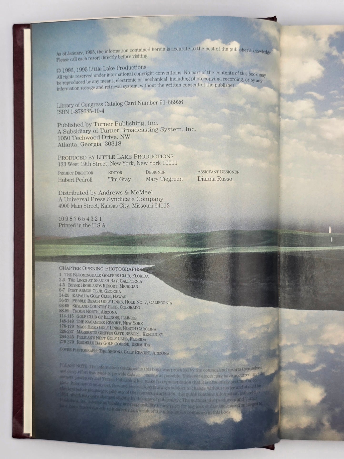 Vintage American Executive GOLFER'S GUIDE By Hubert Pedroli USA 1995