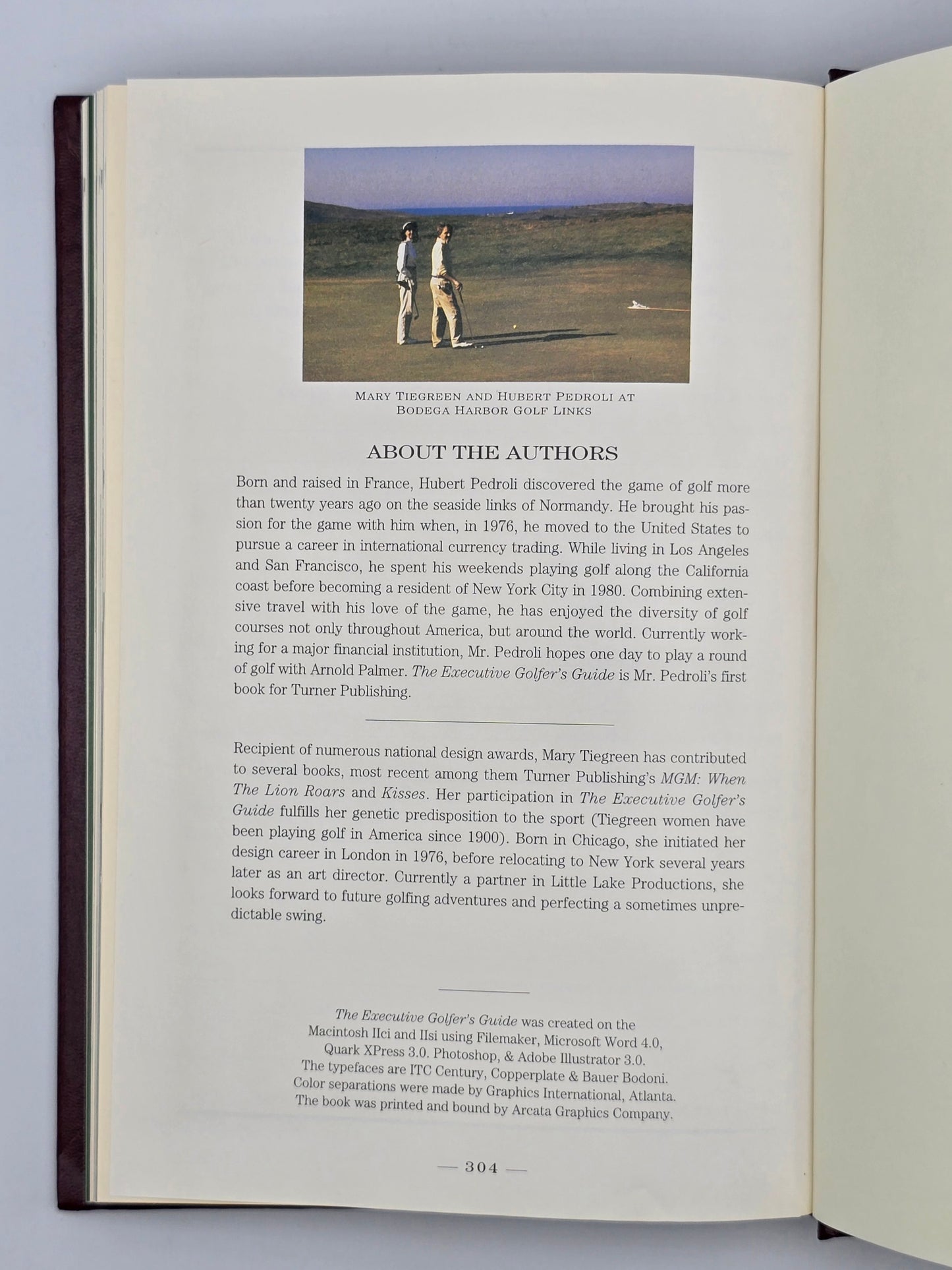 Vintage American Executive GOLFER'S GUIDE By Hubert Pedroli USA 1995