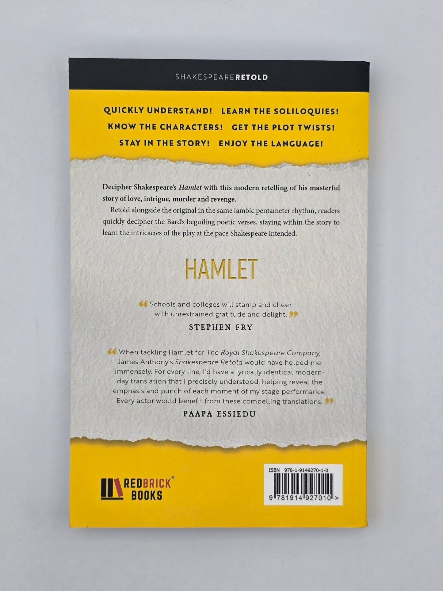 HAMLET : Shakespeare Retold By William Shakespeare & Retold By James Anthony