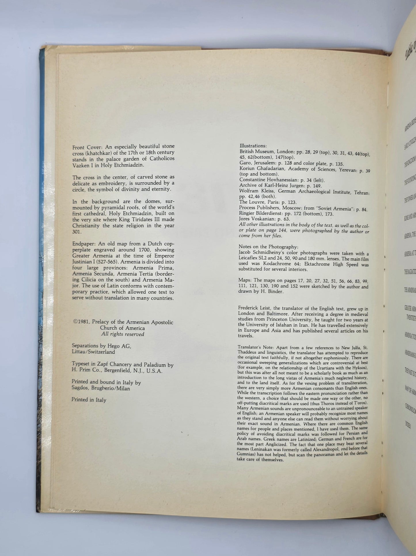 Vintage Book: ARMENIA Past and Present