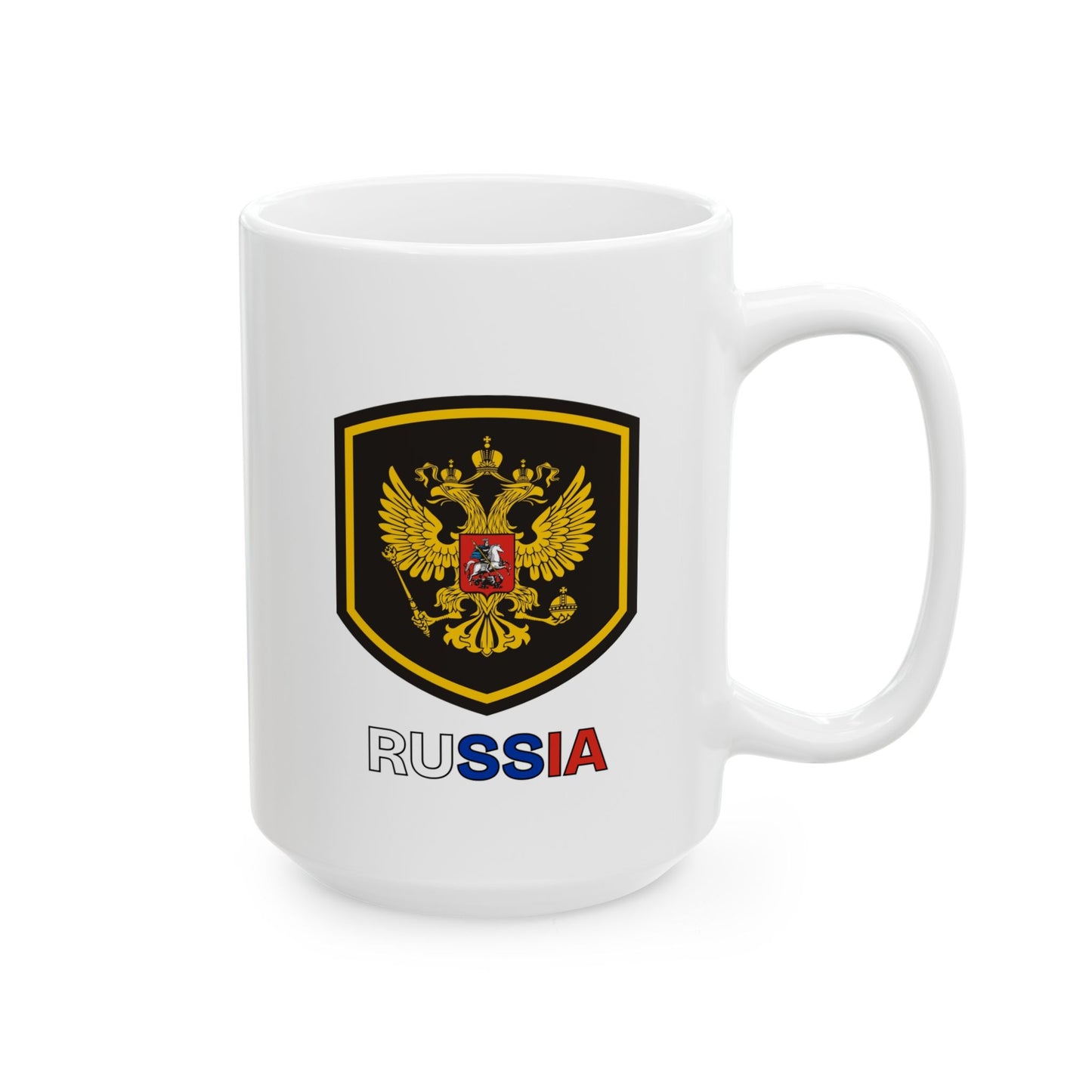 Ceramic Mug - White Russian Coat of Arms Design