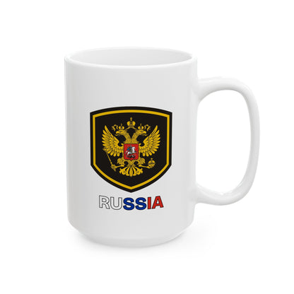 Ceramic Mug - White Russian Coat of Arms Design