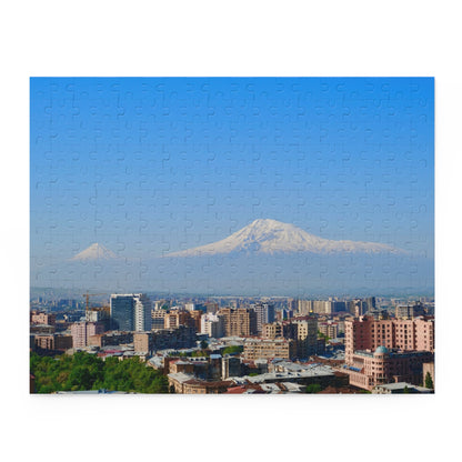Puzzle - Yerevan City with Ararat Mountain Background