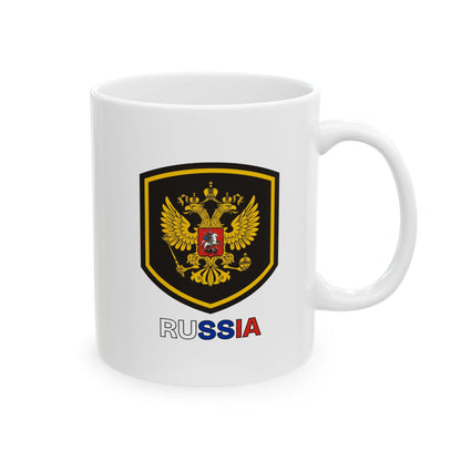 Ceramic Mug - White Russian Coat of Arms Design