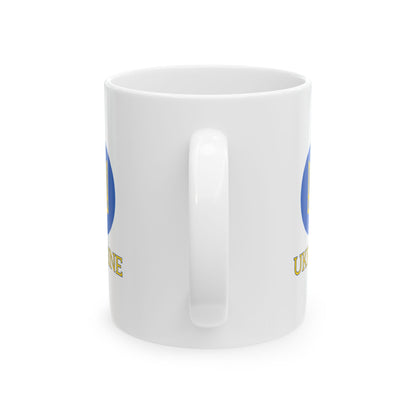 Ceramic Mug - White Ukraine Coat of Arms