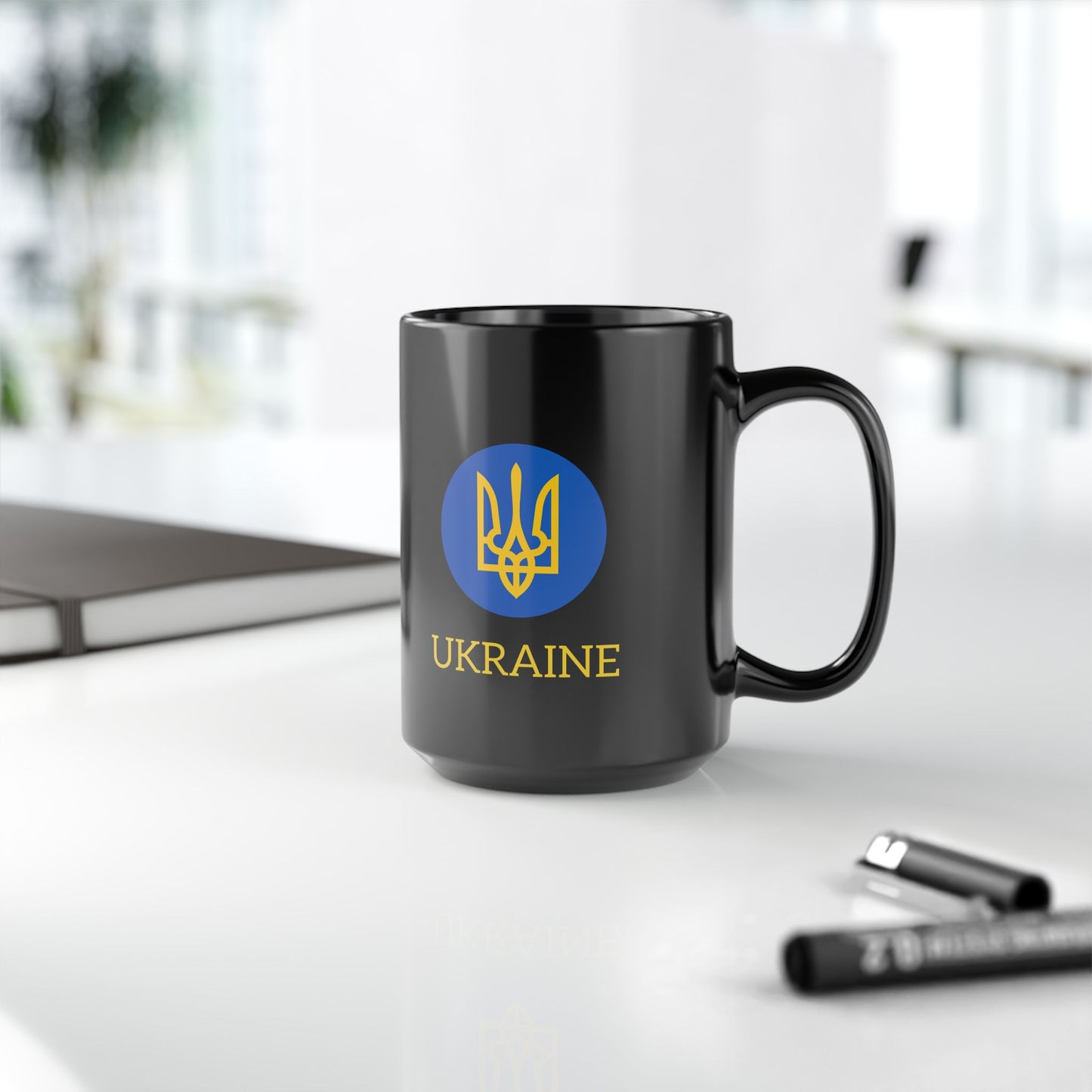 Mug - Black Ukraine Coat of Arms Mug