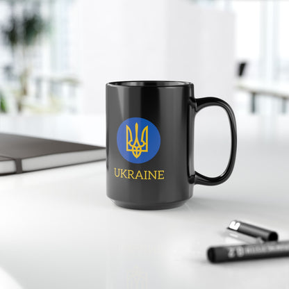 Mug - Black Ukraine Coat of Arms Mug