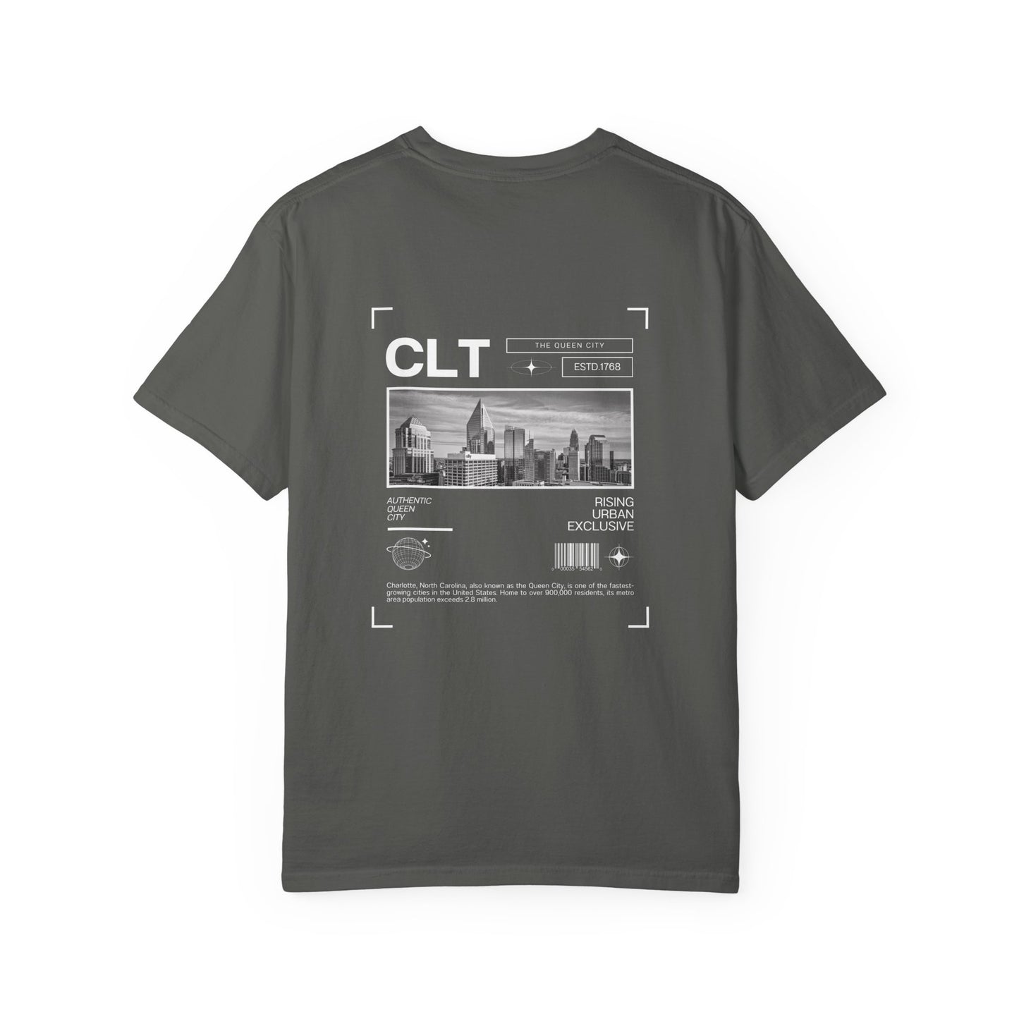 Garment-Dyed T-shirt CLT Queen City Legacy